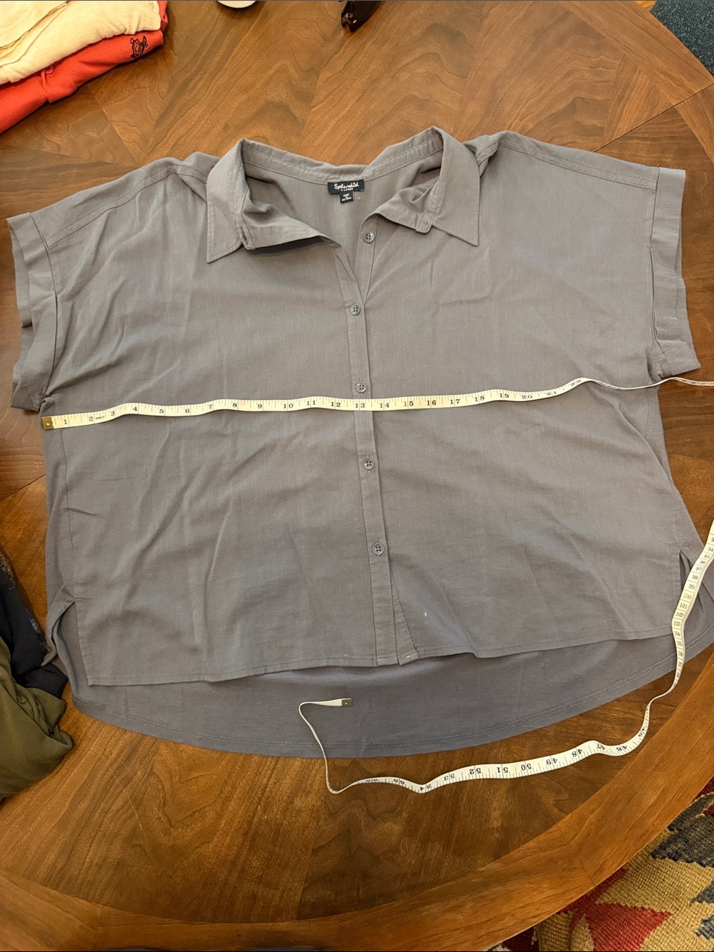 Splendid Men's Short-Sleeve Button-Down Shirt in Gray